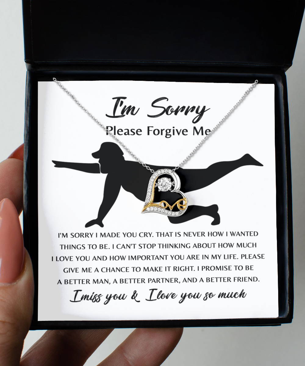 I'm Sorry Gift - Love Heart Necklace - Things To Be