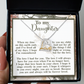 To My Daughter - Whispers Sweetly In Your Ears - Scripted Love Necklace