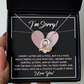 I'm Sorry Gift - Love Heart Necklace - Deeply In Love