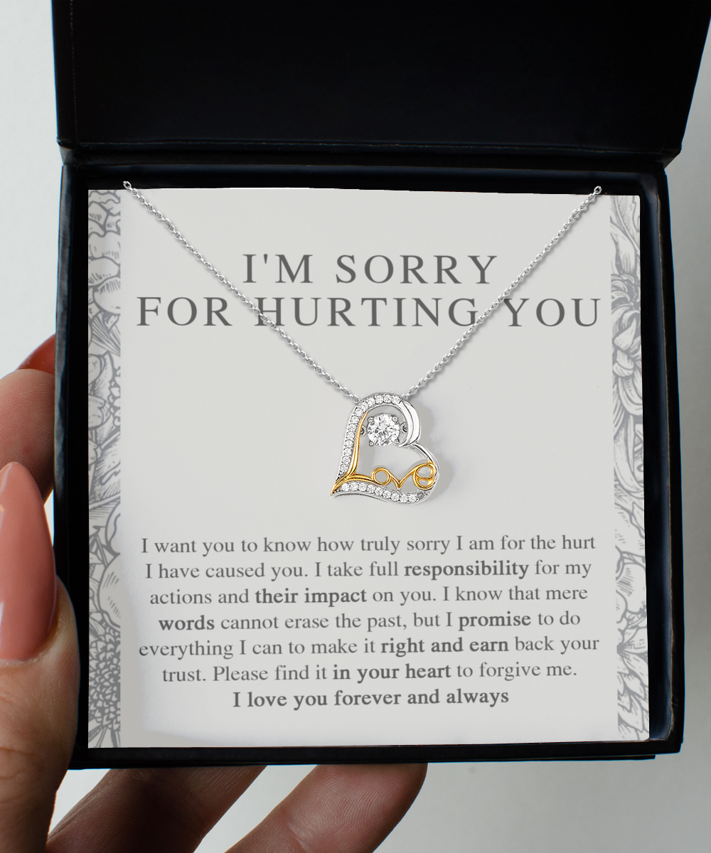 Gift To Say I'm Sorry - Heart Necklace - I'll Do Everything