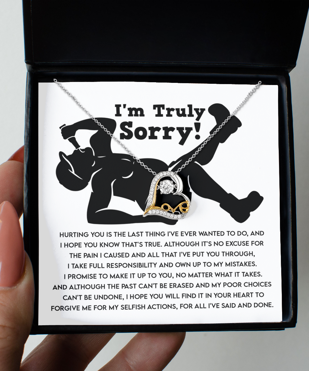 I'm Sorry Gift - Love Heart Necklace - Selfish Actions