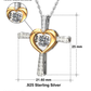 Bonus Mom Necklace Gift - Cross Dancing Necklace - I Am So Grateful