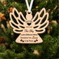 Personalized Memorial Laser Cut Birchwood Christmas Ornament - Christmas In Heaven In Memory Ornament