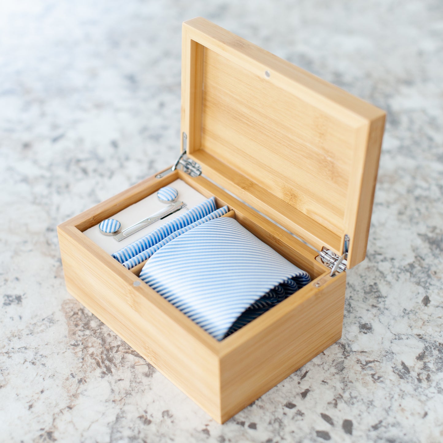 Personalized Groomsmen Tie Box - Time To Suit Up