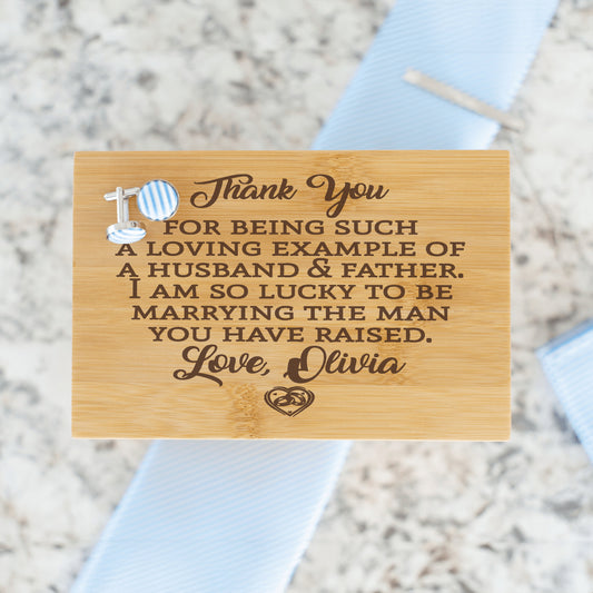 Father of the Groom - Thank you from Bride  - Pers