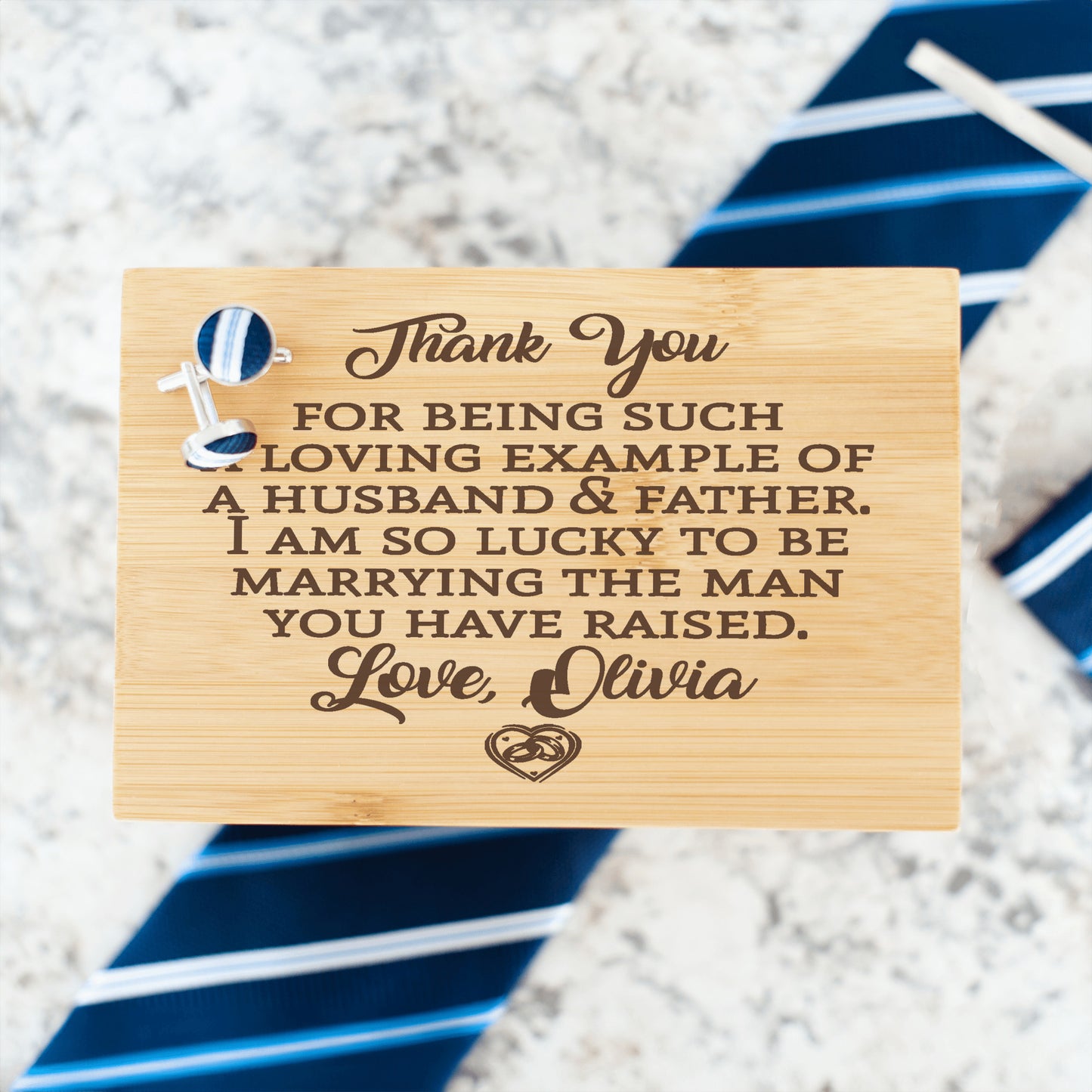 Father of the Groom - Thank you from Bride  - Pers