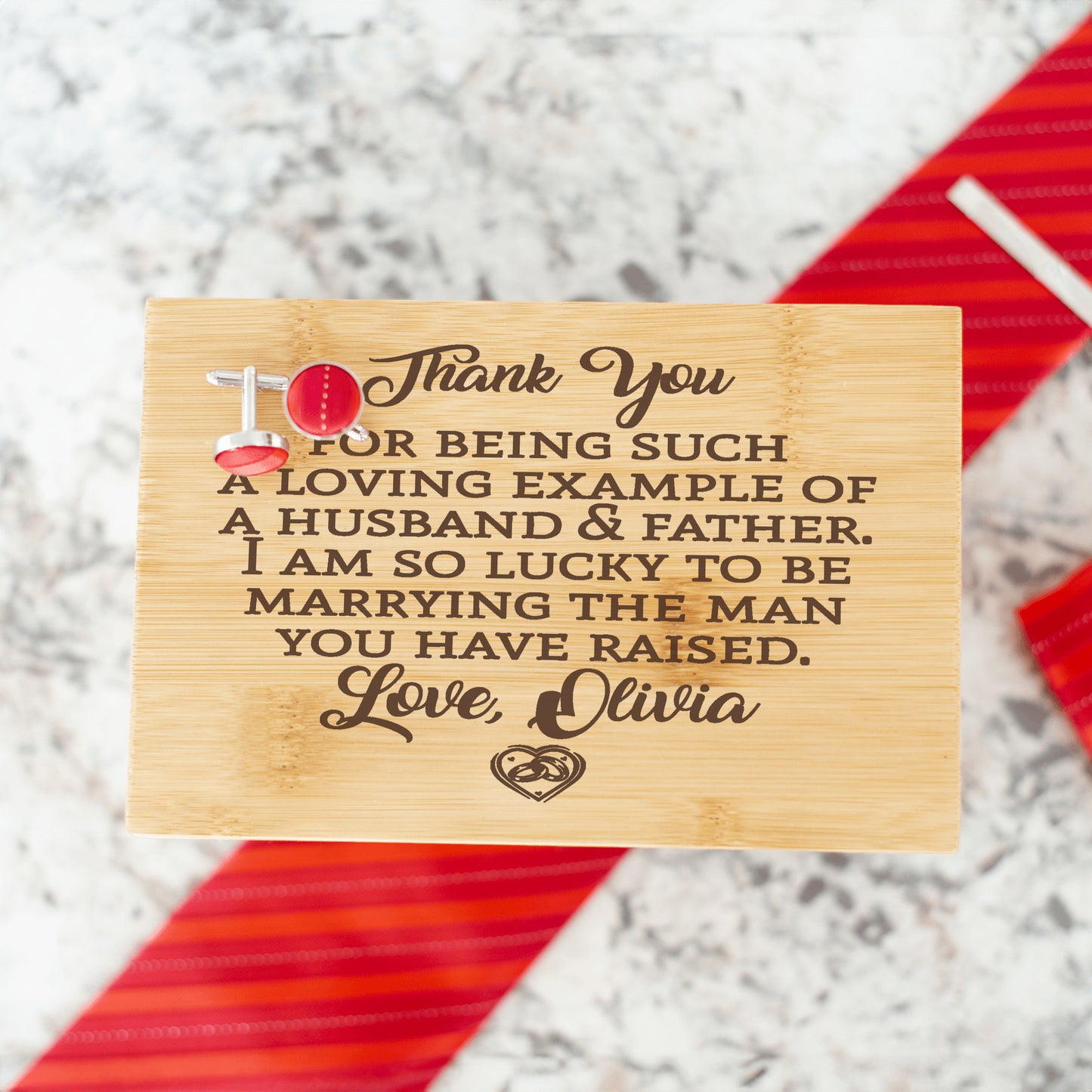 Father of the Groom - Thank you from Bride  - Pers