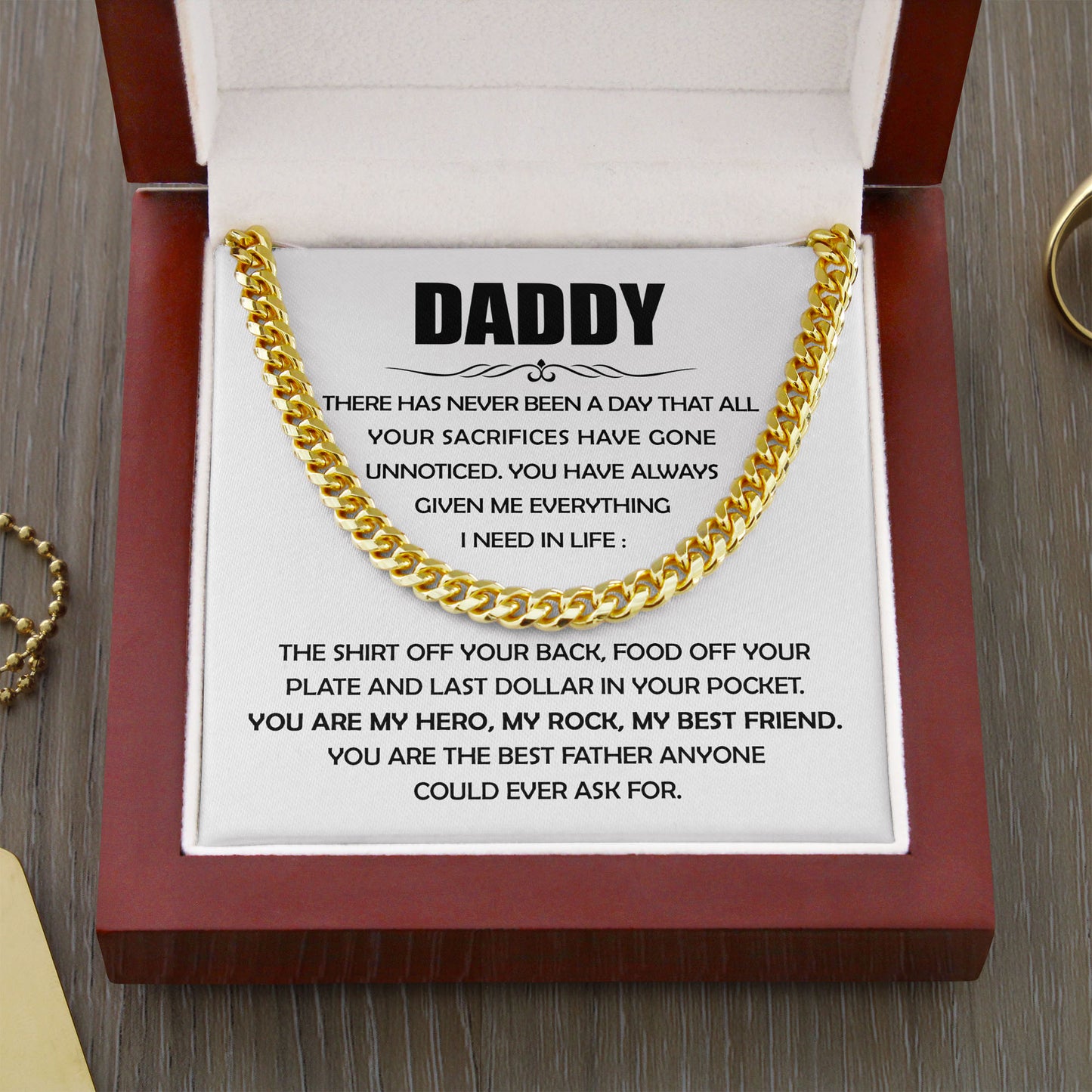 Daddy - Given Me Everything Cuban Chain