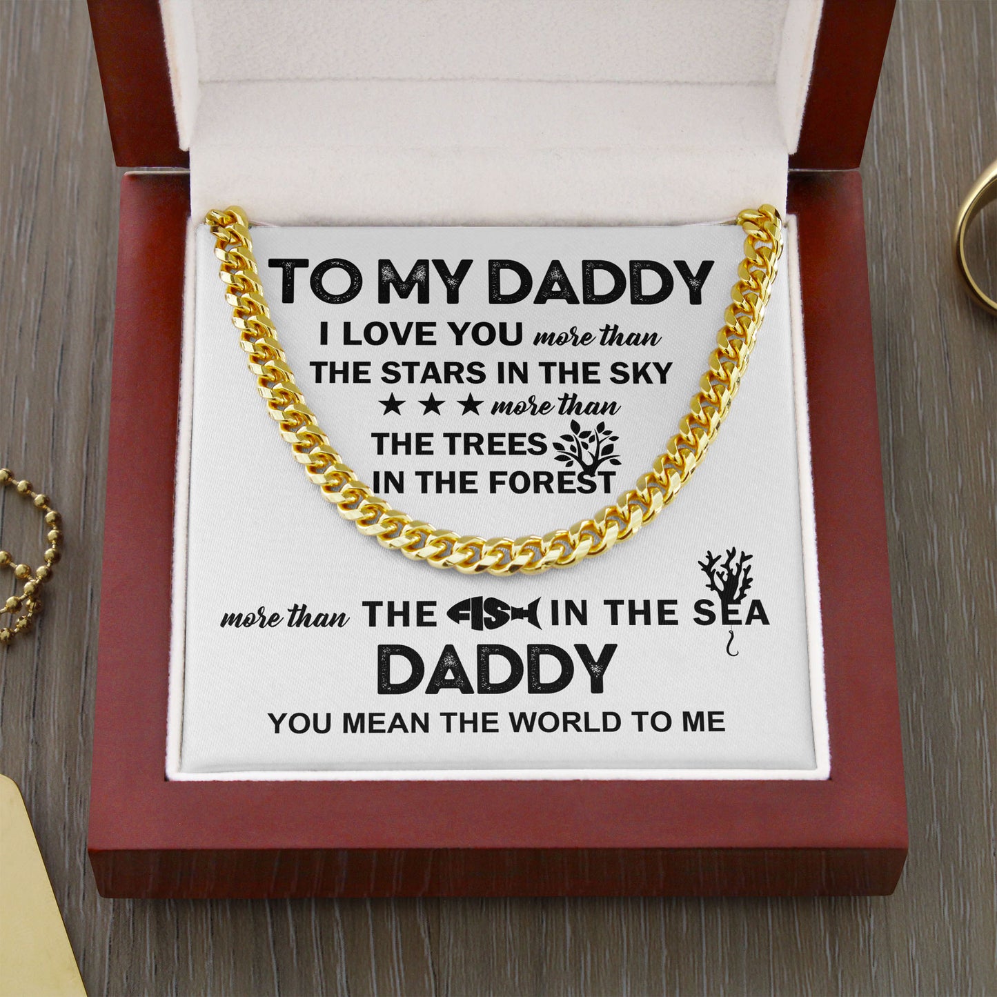 Daddy - I Love You Cuban Chain