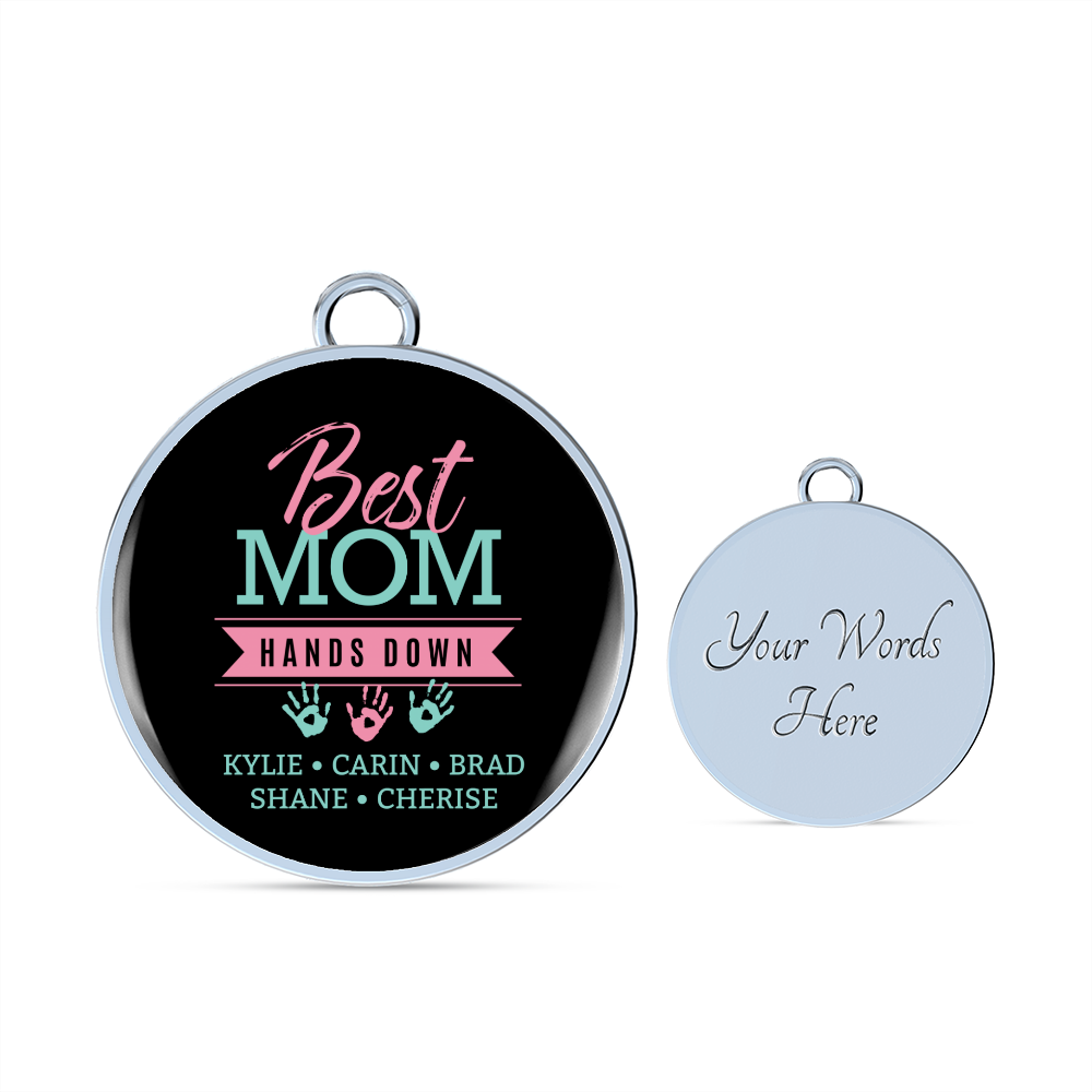 Personalized Gift For Mom -Best Mom Hands Down Bangle