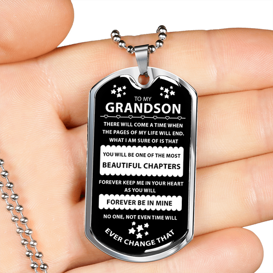 Grandson Gift - Forever Keep Me In Your Heart