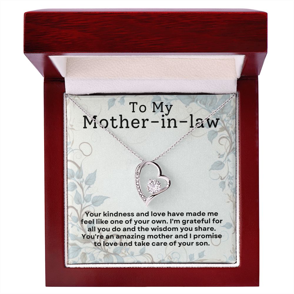 Mother in Law Gift - Necklace - I'll Take Care Of Your Son