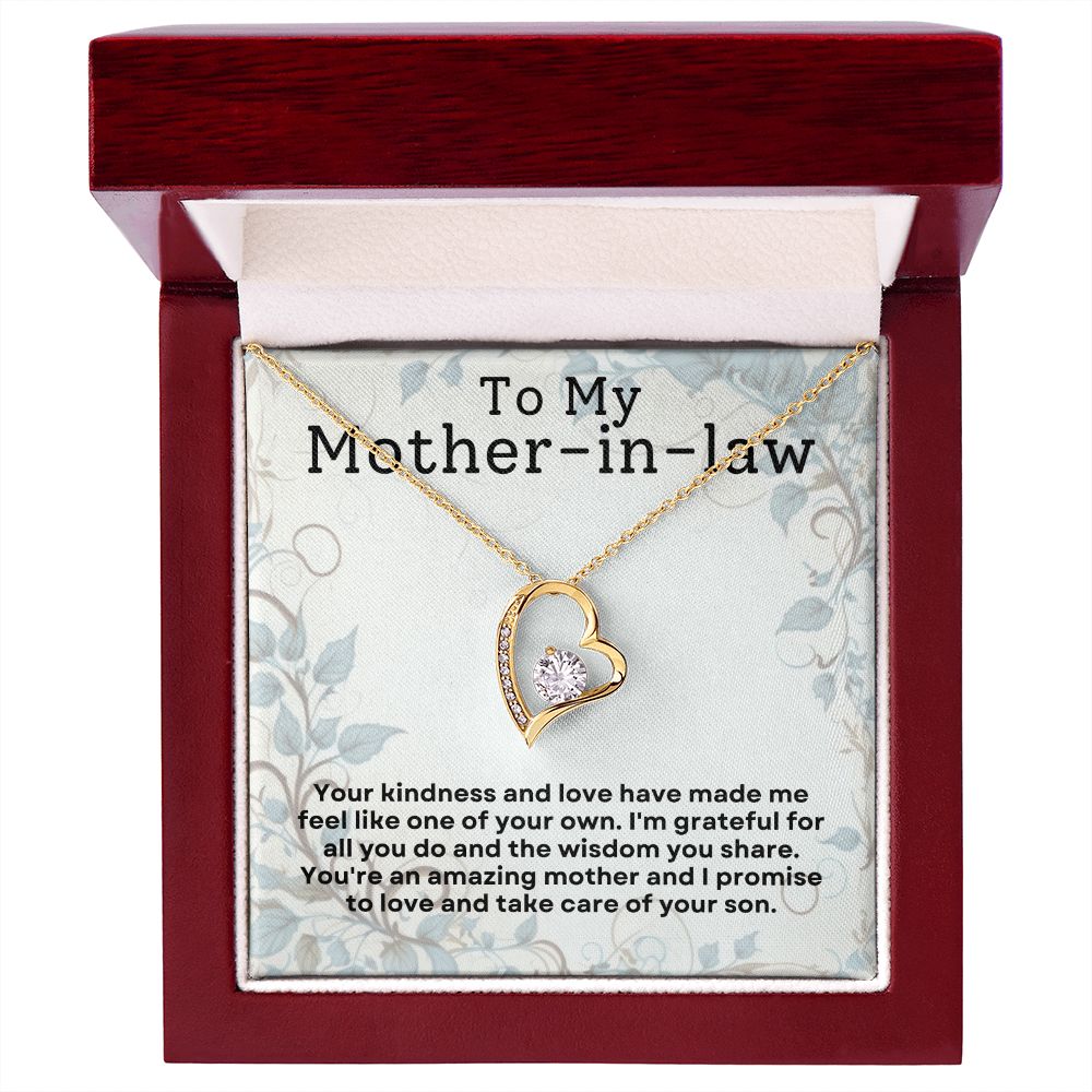 Mother in Law Gift - Necklace - I'll Take Care Of Your Son
