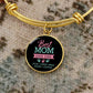 Personalized Gift For Mom -Best Mom Hands Down Bangle