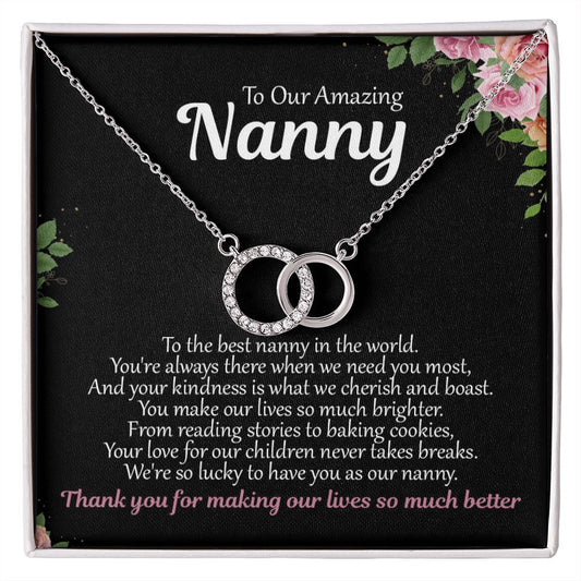 Gift For Our Nanny - Perfect Pairing Necklace - Best Nanny In The World