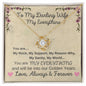 To My Darling Wife Necklace- You Are My Everything