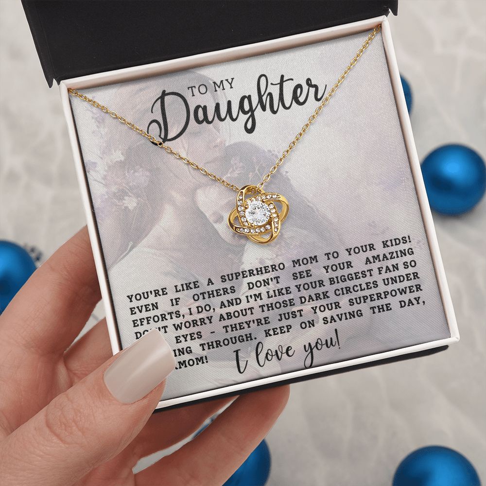 Daughter Gift - Supermom - Necklace