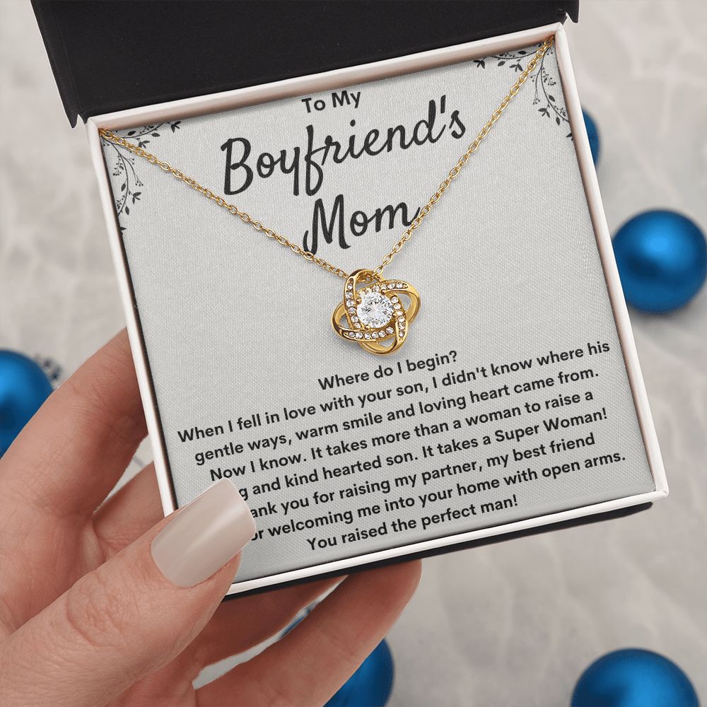 Boyfriends Mom Necklace Gift - Where Do I Begin?