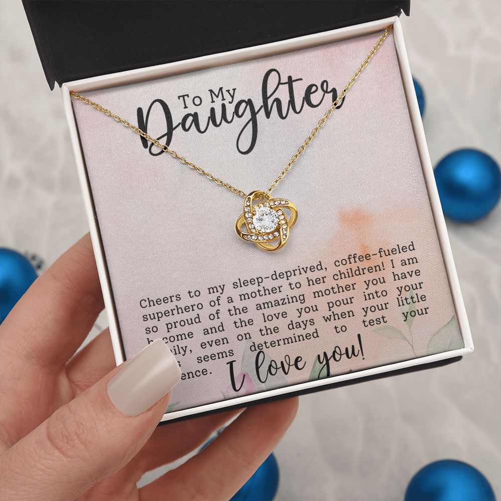 Daughter Gift - Superhero Mom - Necklace