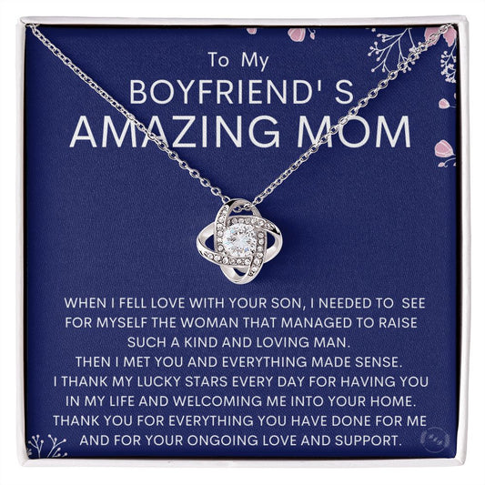 Boyfriends Mom Necklace Gift - Amazing Mom