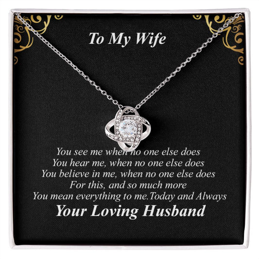 To My Wife Necklace - You Are My Everything