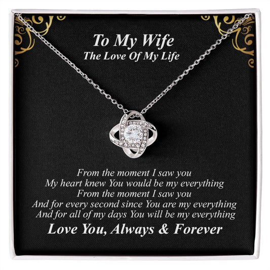 To My Wife Necklace - From The Moment I Saw You