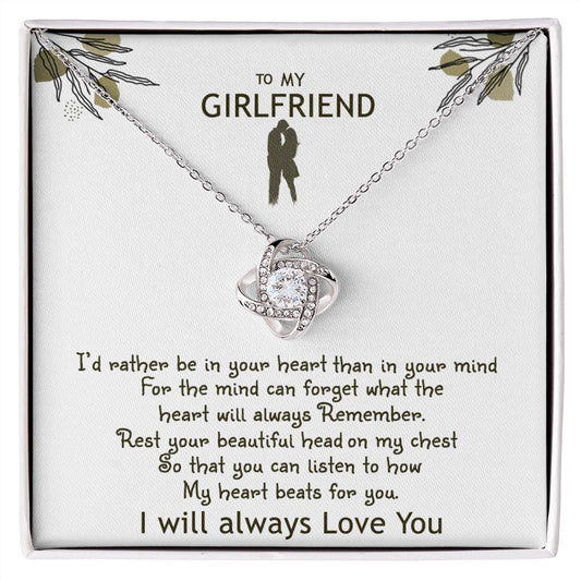 Gift For My Girlfriend - Necklace - My Heart Beats For You