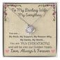To My Darling Wife Necklace- You Are My Everything