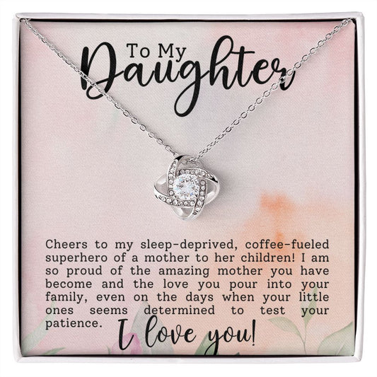 Daughter Gift - Superhero Mom - Necklace