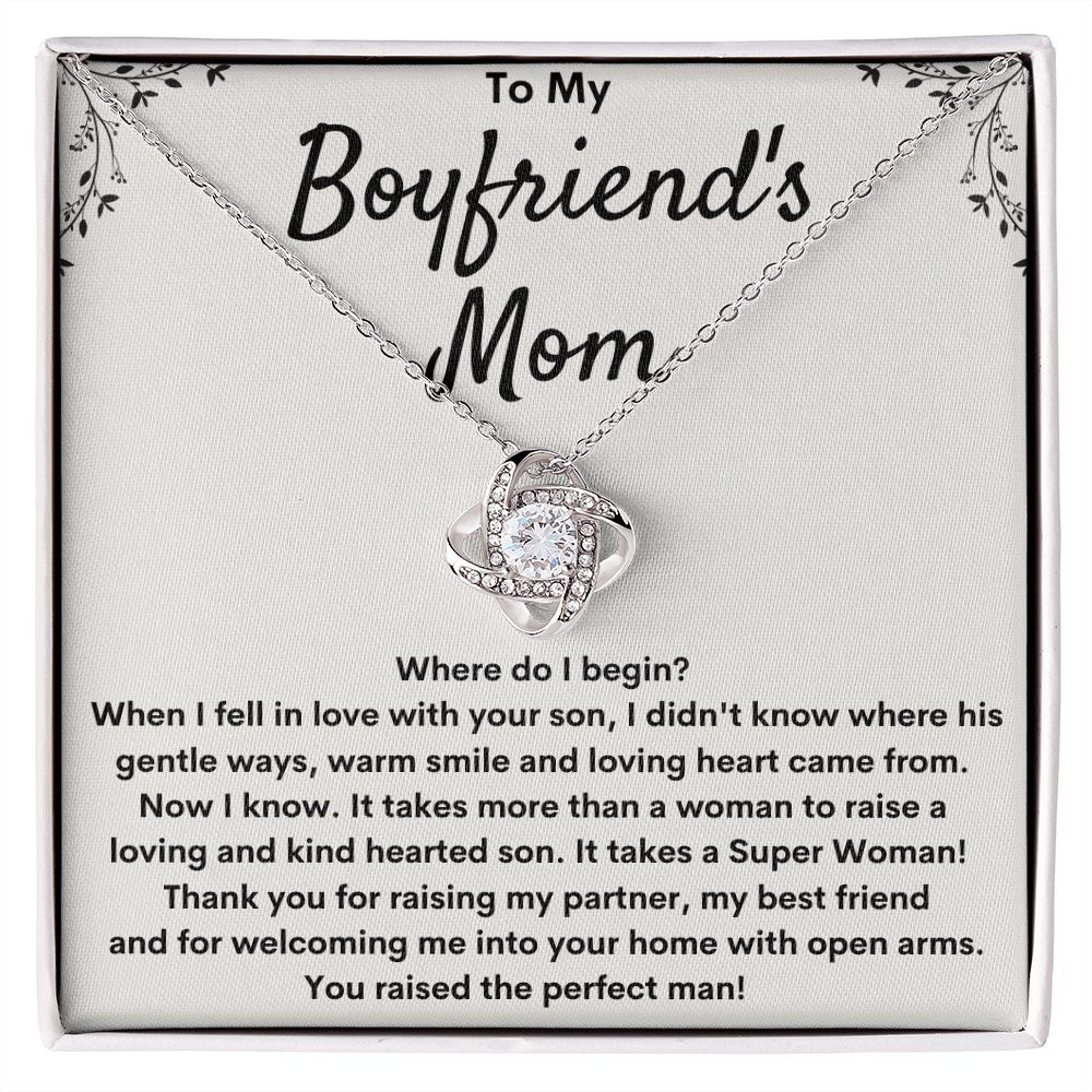 Boyfriends Mom Necklace Gift - Where Do I Begin?