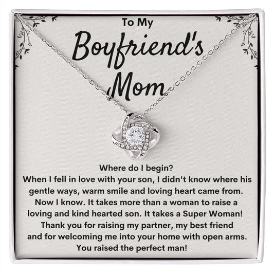 Boyfriends Mom Necklace Gift - Where Do I Begin?