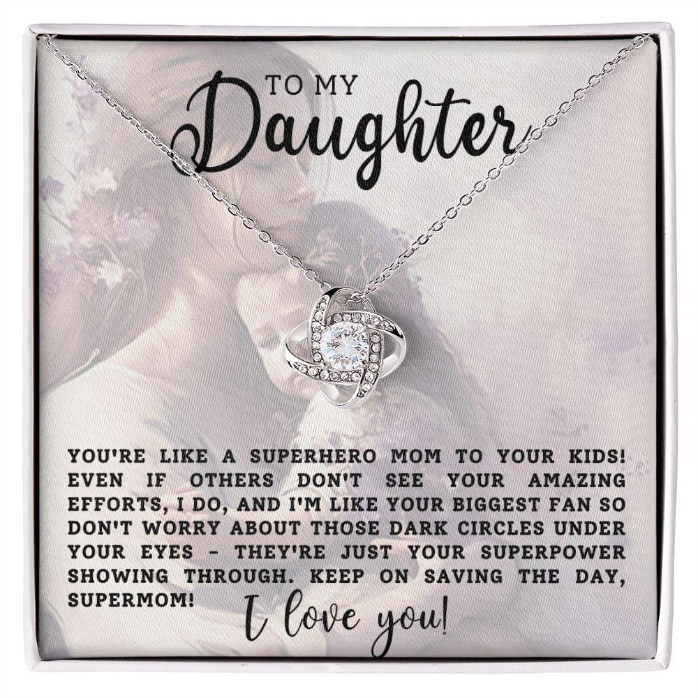 Daughter Gift - Supermom - Necklace