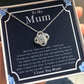 Gift For Mum - You Comfort Me- Love Knot Necklace