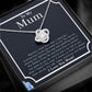 Gift For Mum - You Comfort Me- Love Knot Necklace