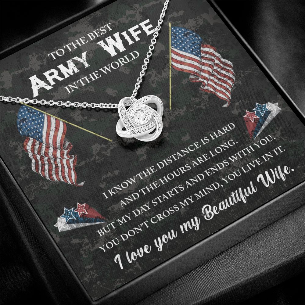 Gift For Army Wife - My Day Starts And Ends With You