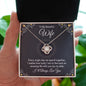 To My Beautiful Wife Necklace