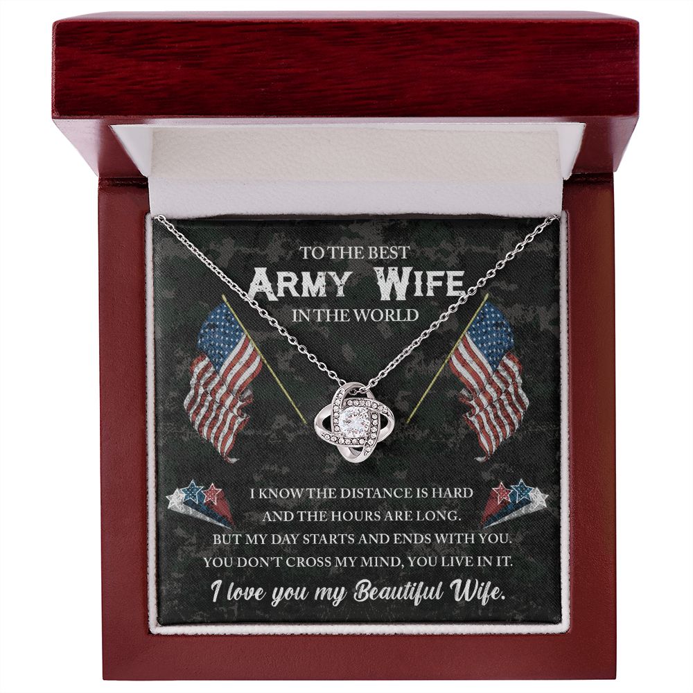 Gift For Army Wife - My Day Starts And Ends With You