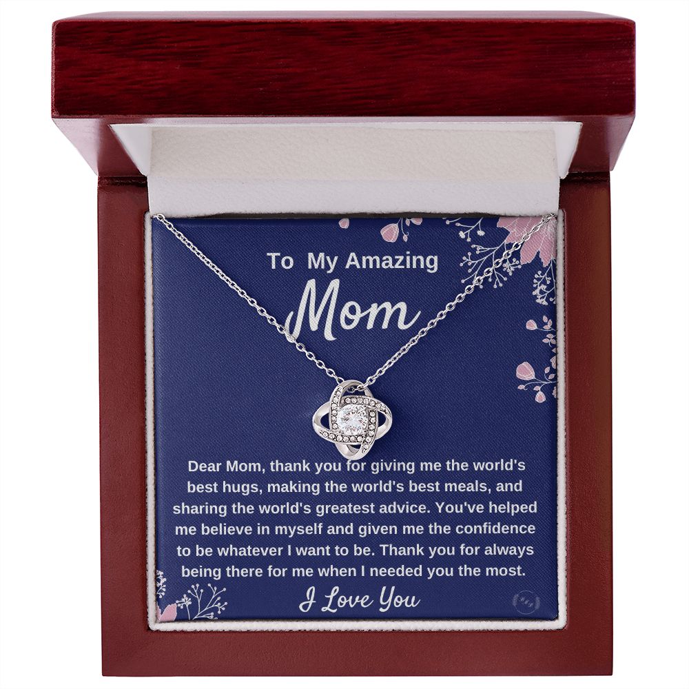 Gift For Mom - Love Knot Necklace - Best Hugs