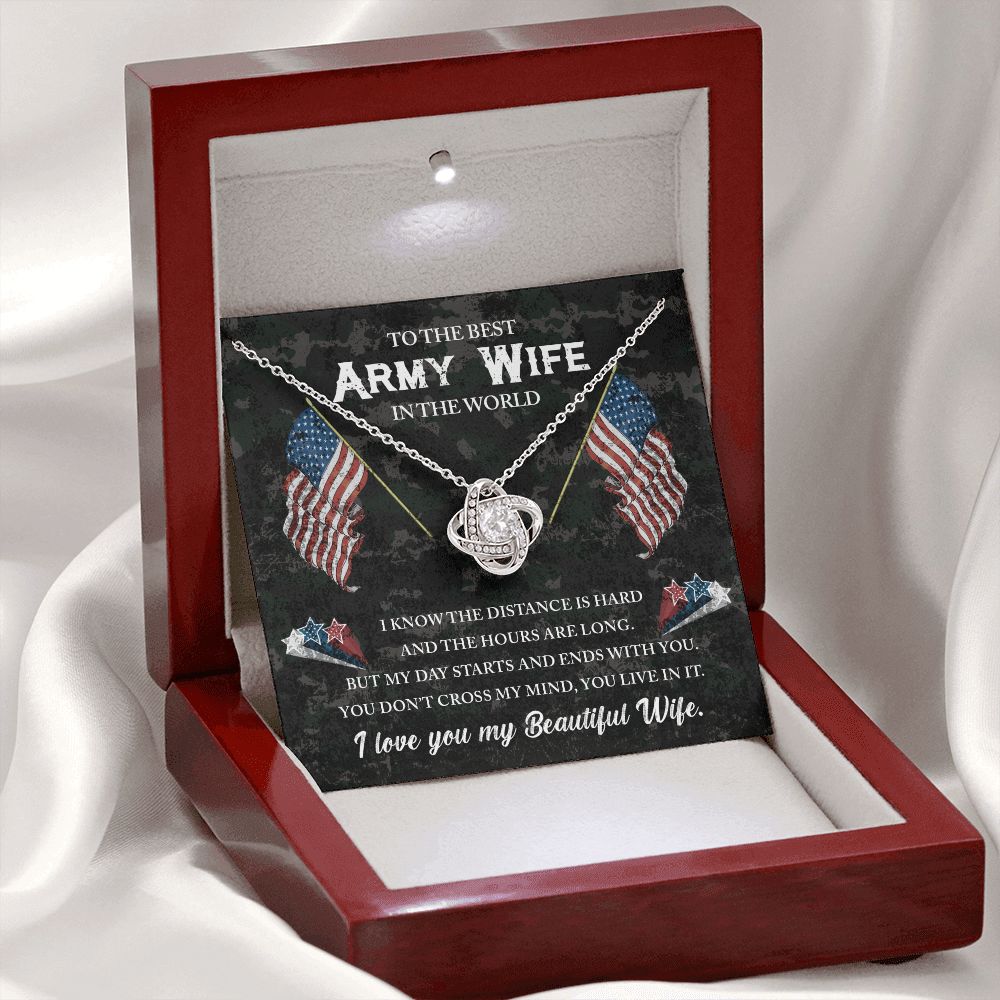 Gift For Army Wife - My Day Starts And Ends With You
