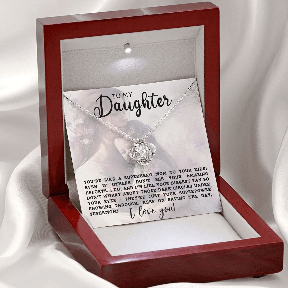 Daughter Gift - Supermom - Necklace
