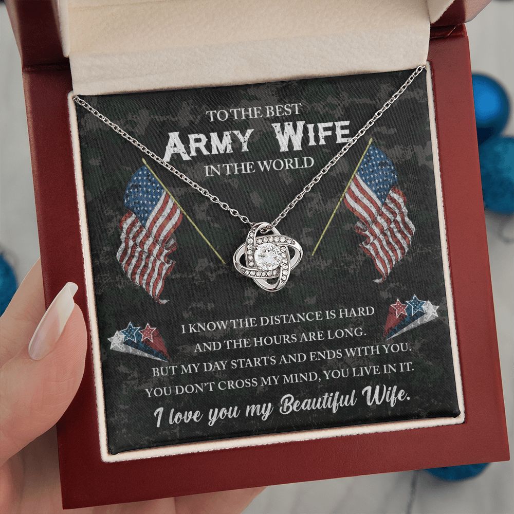 Gift For Army Wife - My Day Starts And Ends With You