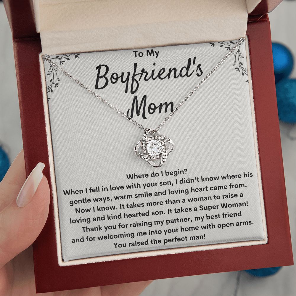 Boyfriends Mom Necklace Gift - Where Do I Begin?