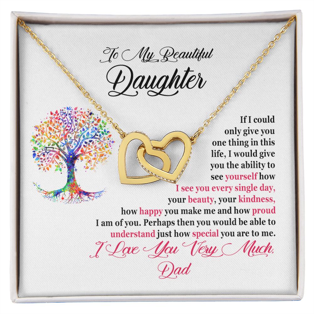 Daughter Necklace From Dad - I Am So Proud Of You