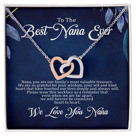 Grandma Nana Gift - Necklace - Heart to Heart