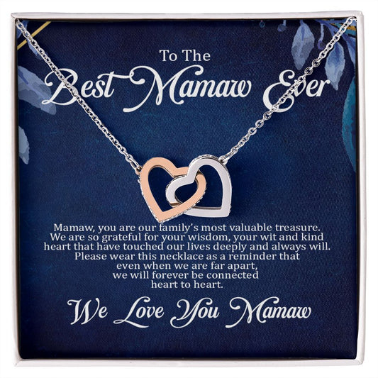 Grandma Mamaw Gift - Necklace - Heart to Heart