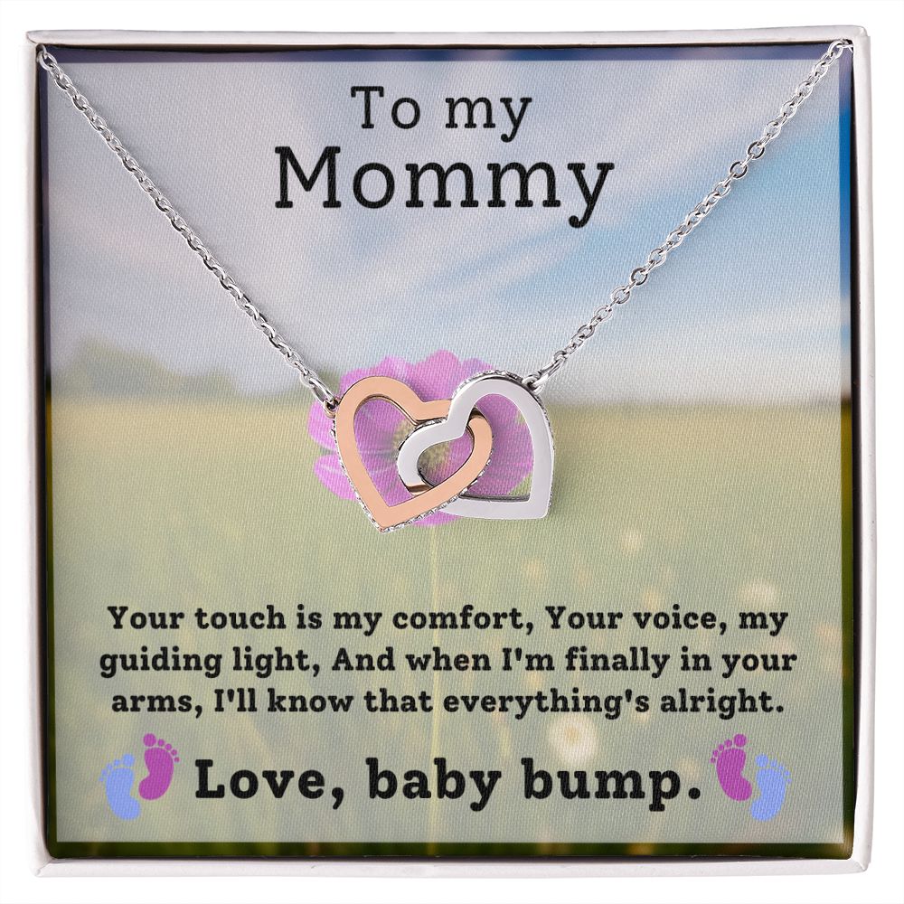 Expecting Mom Gift - Hearts Necklace - Everything's Alright