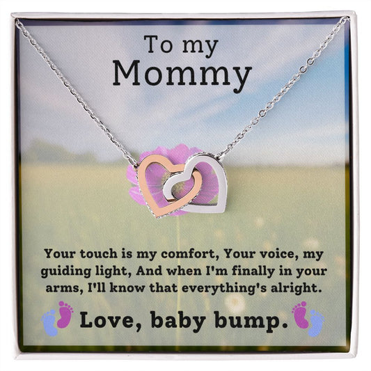 Expecting Mom Gift - Hearts Necklace - Everything's Alright