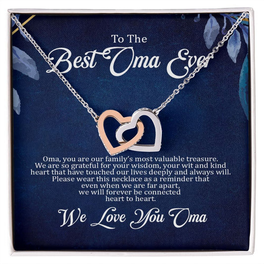 Grandma Oma Gift - Necklace - Heart to Heart