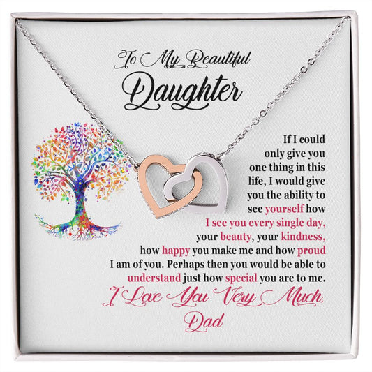 Daughter Necklace From Dad - I Am So Proud Of You