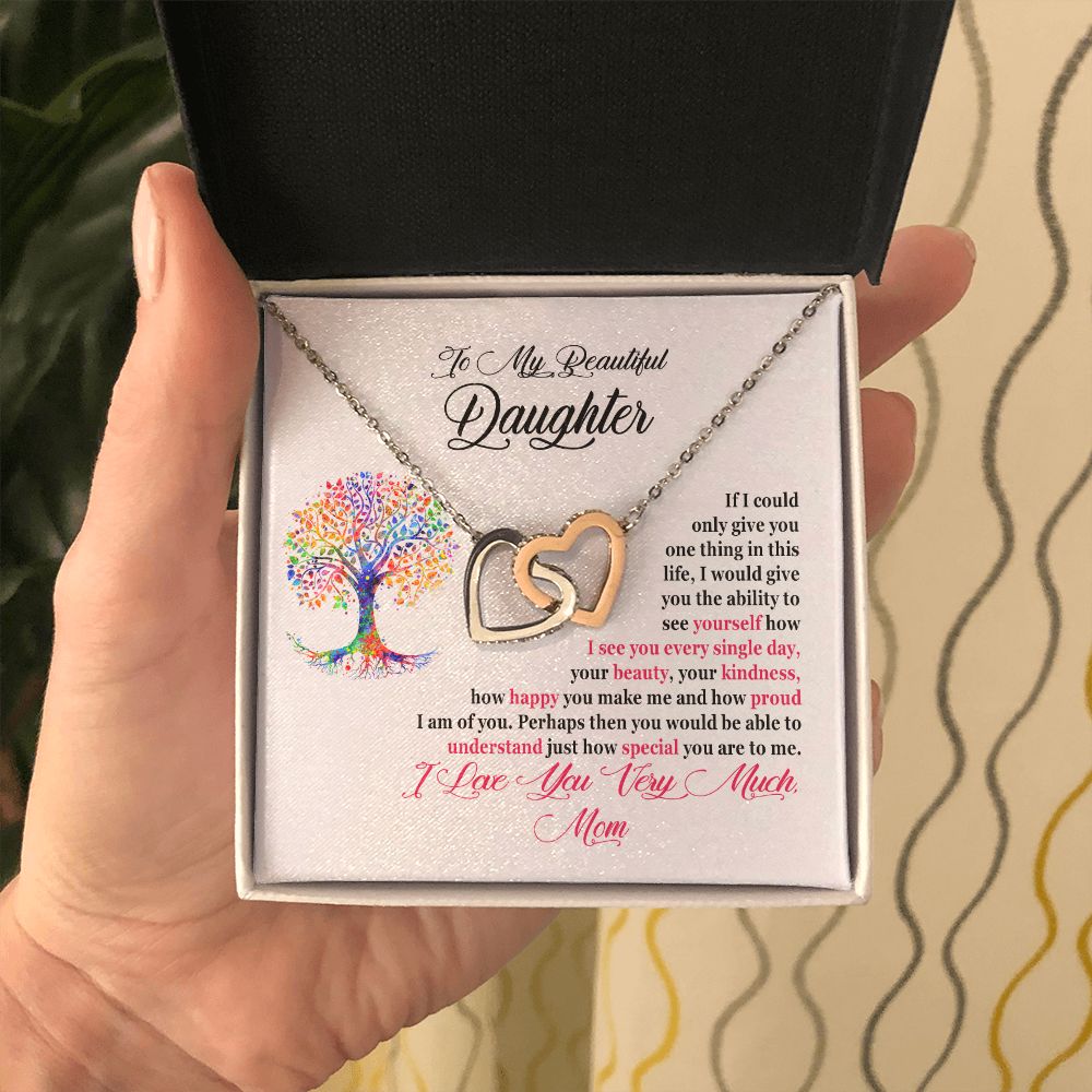 Daughter Necklace From Mom - I Am So Proud Of You